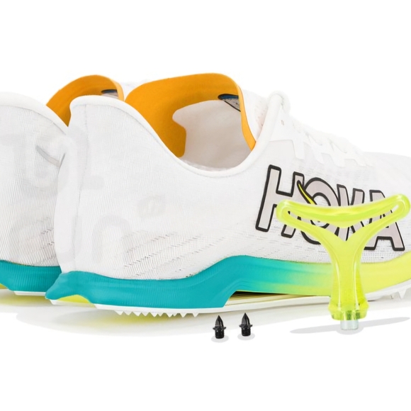 Hoka White and Teal Athletic Shoes - Picture 2 of 12